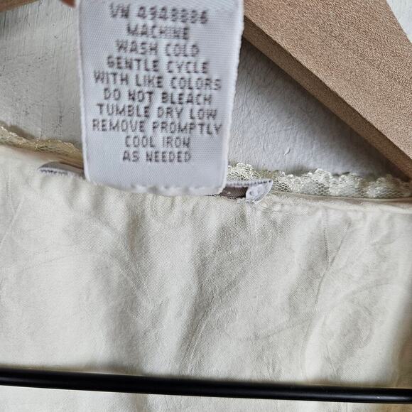 Amelia's Collection Victorian Sleeveless Nightgown M Ivory Brocade Romantic - Picture 5 of 9